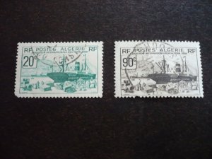 Stamps - Algeria - Scott# 126,128 - Used Part Set of 2 Stamps