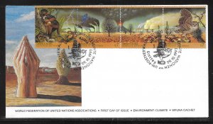 UN Vienna 159a Environment Climate WFUNA Cachet FDC First Day Cover