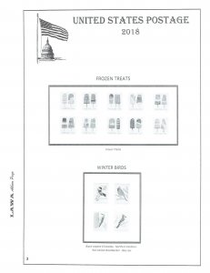 2018 US REGULAR ISSUES SUPPLEMENT – LAWA Album Pages