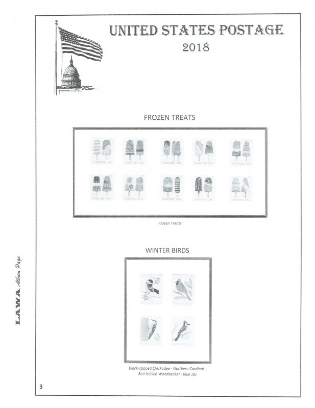 2018 US REGULAR ISSUES SUPPLEMENT – LAWA Album Pages