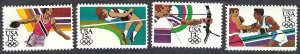 United States #2048-51 20¢ Summer Olympics (1983). Four singles. MNH