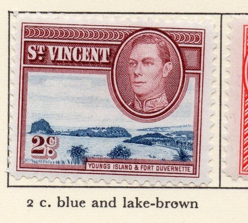 St Vincent 1949-52 Early Issue Mint Hinged 2c. 220461