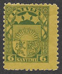 Latvia  Scott 117  MNH