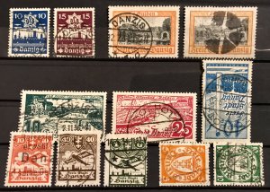 Danzig: Lot Used Stamps