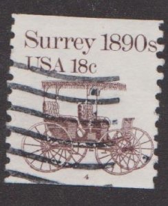 US #1907 Surrey Used PNC Single plate #4