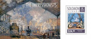 SOLOMON IS. - 2014 - The Impressionists - Perf Souv Sheet - Mint Never Hinged