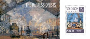 SOLOMON IS. - 2014 - The Impressionists - Perf Souv Sheet - Mint Never Hinged