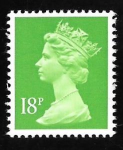 GB SG X913, SC# MH104 18p QE2 1986 Stamp Mint OG NH GRADED Fine 72