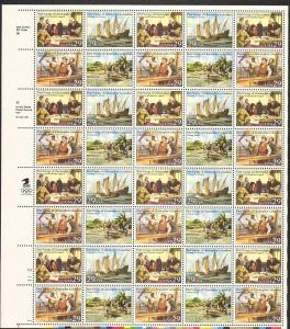 US #2620-23 Mint Sheet Columbus 