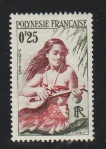 French Polynesia 183 Woman playing guitar