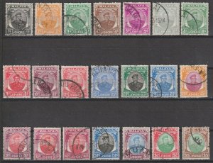 MALAYA/JOHORE 1949 SG 133/47 USED Cat £70