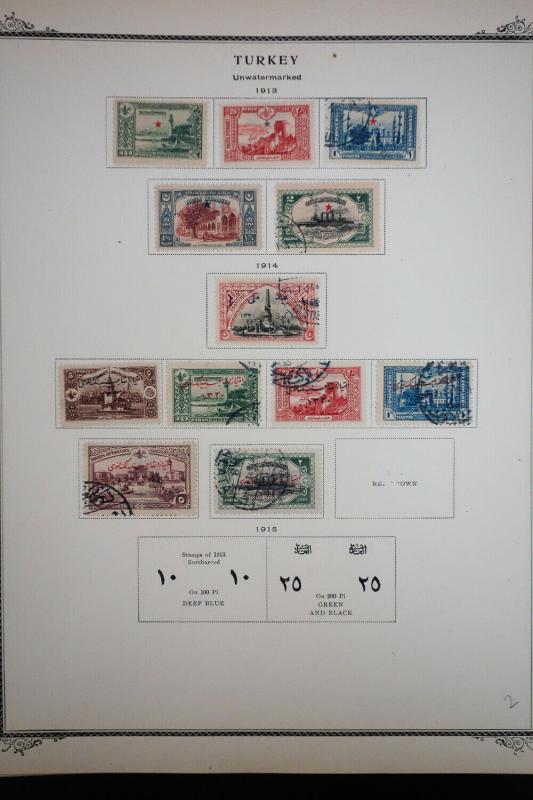 Turkey 1800's to 1940's Stamp Collection