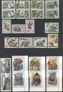 Central African Republic Collection 1965-2007 Scott 29-/-1515 MNH Cat $216