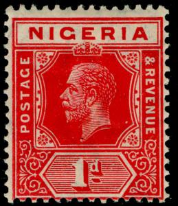 NIGERIA SG2, 1d carmine-red, LH MINT.