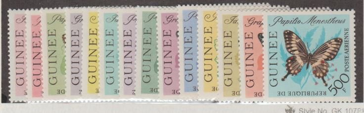 Guinea Scott #291-299,303-304,C47-C48-C49 Stamp - Mint NH Set