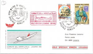 Italy 1989 - Venice-Locarno Flight - Lido of Venice - F71241