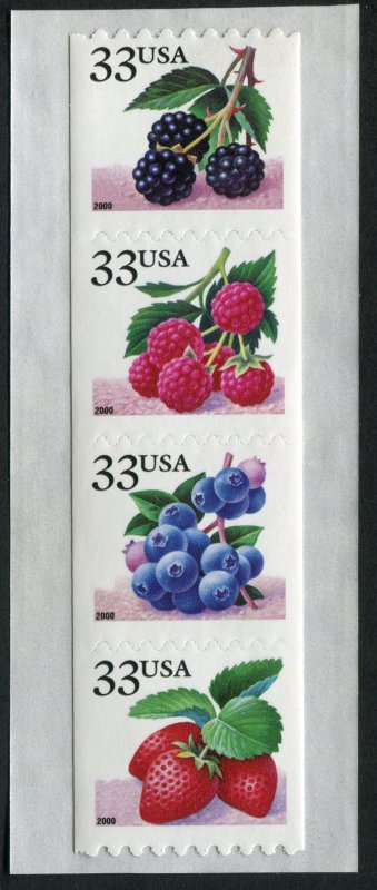 USA 3407a MNH strip of 4