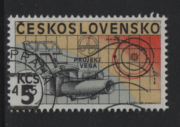 Czechoslovakia  #2554a  cancelled  1978  Halley`s comet  5k