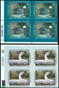 US Mint-NH (GA & MN) (2) PB/4, JUNIOR DUCK / FISH & WILDLIFE, SCV $280.00! (SK)