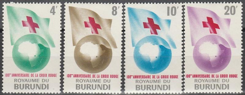 Burundi #53-6 MNH F-VF CV $2.95 (SU4296L)