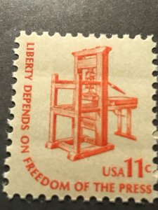 Scott# 1593  11c Early American Printing Press ~ The Americana Series - mnhog  