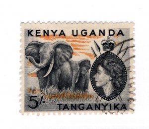 Uganda Kenya Tanganyika #115 Used Stamp - CAT VALUE $3.50