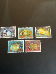 Stamps Ethiopia Scott# 558-62 never hinged