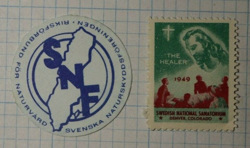 SNF Swedish Native Preservation WW Charity Seal Poster Stamp