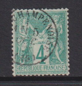 France  #64  used  1876  peace and commerce 1c