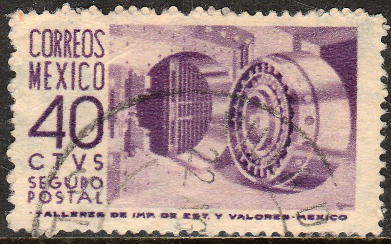 MEXICO G11, 40cents 1950 Definitive 1st Printing wmk 279 USED. F-VF. (773)