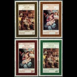 ST.KITTS-NEVIS 1970 - Scott# 234-7 Christmas Set of 4 LH