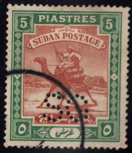 SUDAN should be Scott oA20 Used Perfin  official stamp