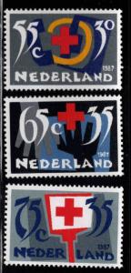 Netherlands Scott B629-B631 MNH**  1987 Red Cross set