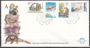 Netherlands, Scott cat. B565-B568. Book Stories issue. First day cover. ^