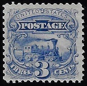 Scott #114 - $200.00 – VF-OG-VLH – Reperforated at left. A beautiful example