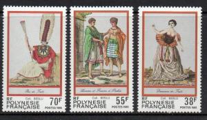 French Polynesia 1985 Costumes VF MNH (419-21)