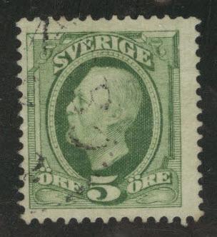 SWEDEN Scott 56 used 1892  stamp 