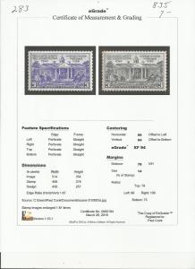 # 835 MINT NEVER HINGED CONSTITUTION RATIFICATION XF+