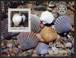 St Thomas & Prince Islands 2004 Shells perf s/sheet c...