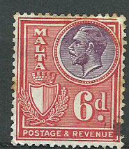 Malta SG 202 Spacefiller toning on reverse & scratched to...