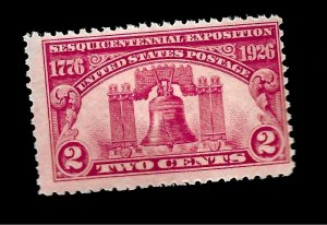 US 1926  SC#627 2 c Sesquicentennial Exposition - Mint NH - 