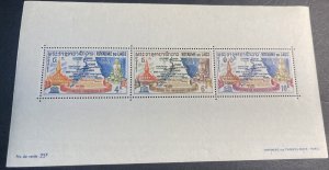 LAOS # 89-91(91a)--MINT/NEVER HINGED---MINI- SHEET OF 3---1964