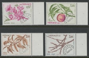 Monaco 1207 1211 1215 1219 ** mint NH fruit peach (2302 123)