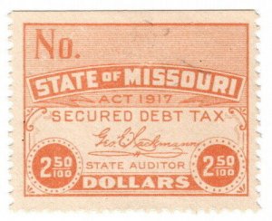 (I.B) US State Revenue : Secured Debt Tax $2.50 (Missouri)