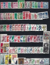 GERMANY ON STOCK SHEET 96 USED ALL DIFFERENT