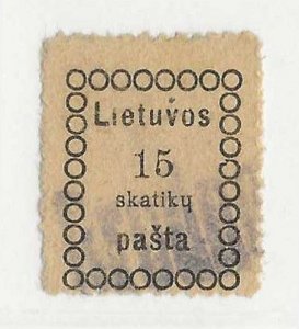 Lithuania Sc #2  15sk used VF