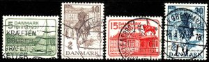 Denmark # 258-61 ~ Cplt Set of 4 ~ Used, HMR