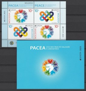 Moldova 2023 CEPT Europa, Peace MNH Booklet