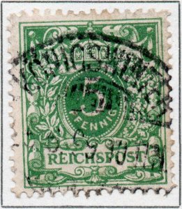 Germany Deutsche Reichspost 5 Pfennig German Empire stamp 1889 SG47