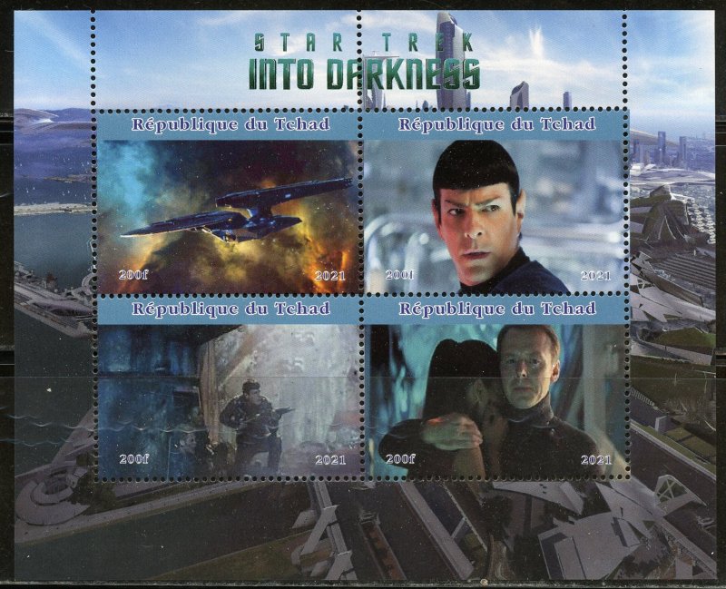 CHAD  2021 STAR TREK  INTO DARKNESS SHEET III MINT NEVER HINGED